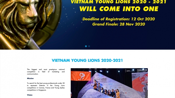 Ph&aacute;t triển website vietnamyounglions 6 năm: 2015, 2016, 2017, 2018, 2019, 2020