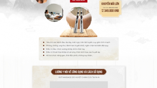 Landing page ch&acirc;m cứu