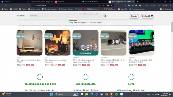 Website b&aacute;n h&agrave;ng tr&ecirc;n wordpress