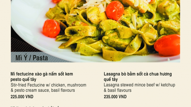 Thiết Kế Menu Nh&agrave; H&agrave;ng