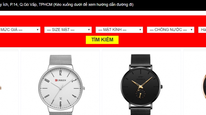 Website Shop đồng hồ star