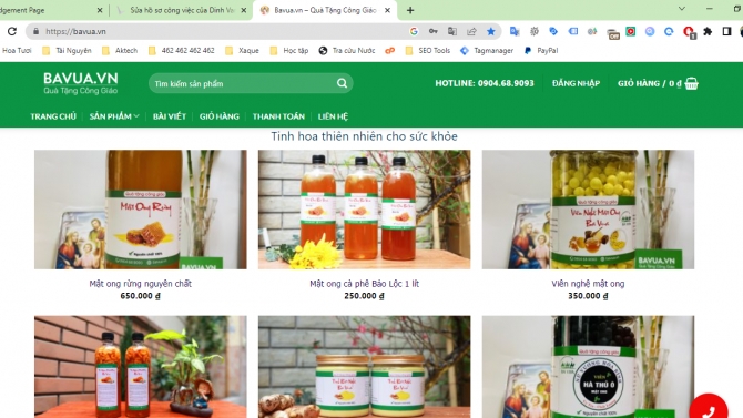 Thiết kế website b&aacute;n n&ocirc;ng sản