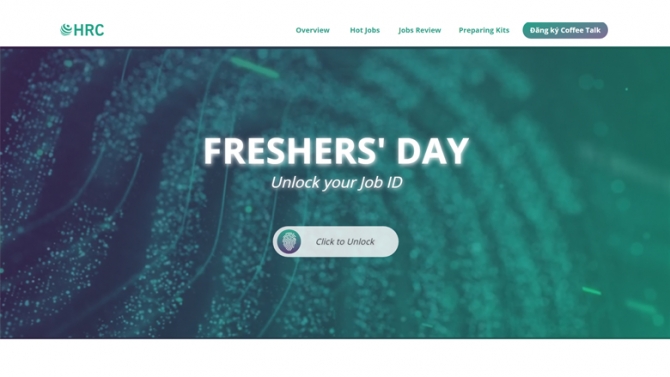 Thiết kế Landing Page Freshers' Day|HRC-FTU