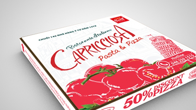 Pizza Box Capricciosa Vietnam