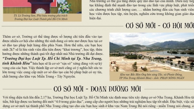Trường Đại học Luật Th&agrave;nh phố Hồ Ch&iacute; Minh mở th&ecirc;m cơ sở mới tại tỉnh Kh&aacute;nh H&ograve;a - &ldquo;Cơ hội - Thuận lợi&rdquo; cho t&acirc;n sinh vi&ecirc;n K50