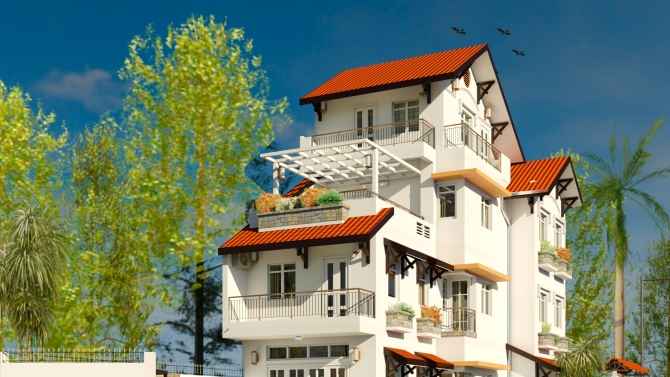 Thiết kế  nh&agrave; phố tại Thủ Đức