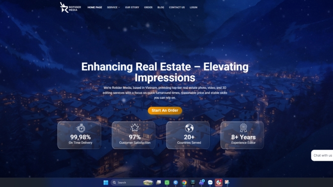 Hệ thống website rotider.com