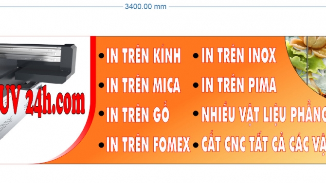 Thiết kế bảng hiệu quảng c&aacute;o cho xưởng in UV ở B&igrave;nh Dương