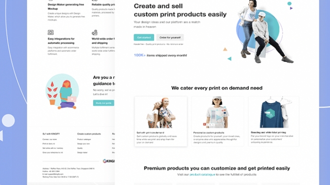 Kingify - Web, App design