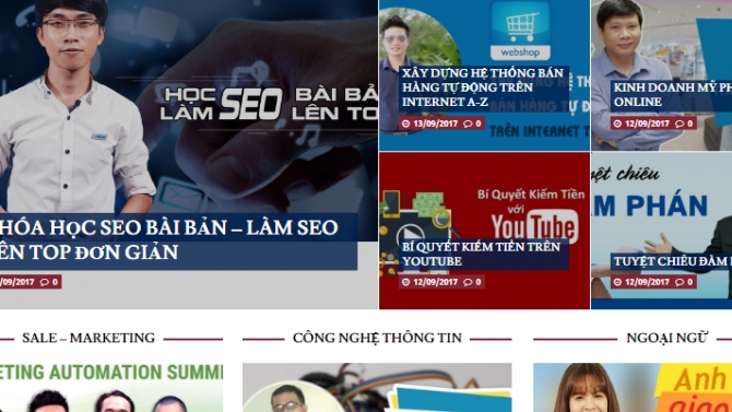 Thiết kế website http://hoccungchuyengiaunica.com, http://chototgiatot.com