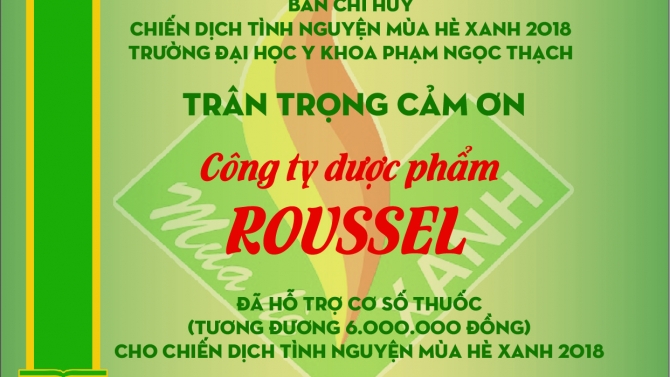 THƯ CẢM ƠN CHIẾN DỊCH MHX
