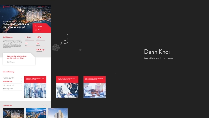 Website bất động sản Danh Kh&ocirc;i