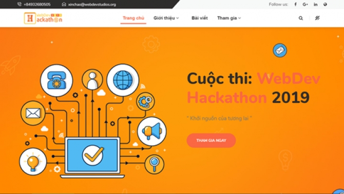 Cuộc thi lập tr&igrave;nh WebDev Hackathon