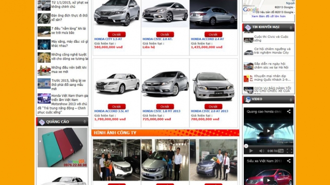 Thiết kế web app xe m&aacute;y