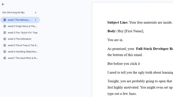 l&agrave;m chuỗi email squence cho kh&aacute;ch h&agrave;ng