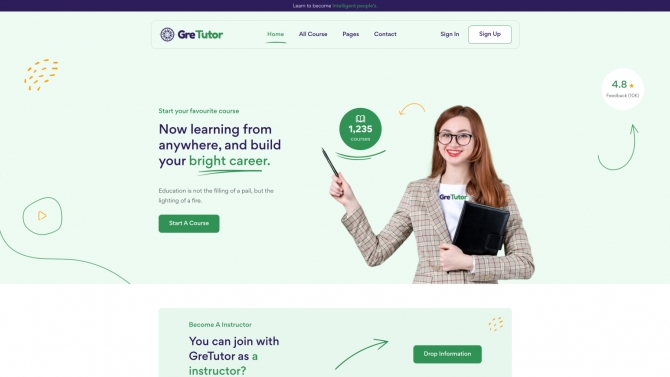 GRE-Tutor Web Platform