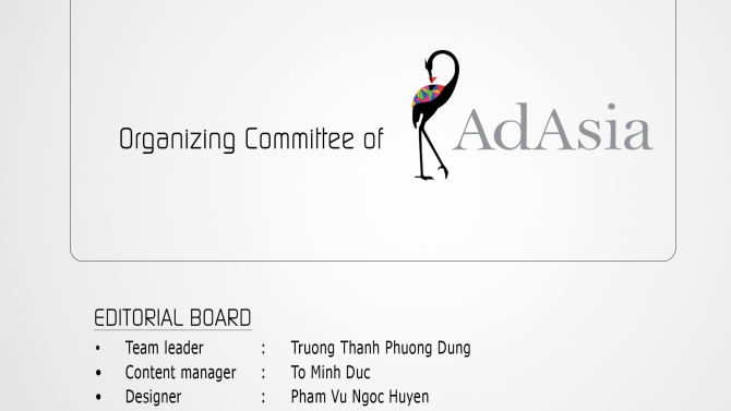 Brochure Design - AdAsia 2014 (The 3rd Asian Advertising Congress)