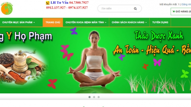 Marketing online Cho Đ&ocirc;ng Y Họ Phạm