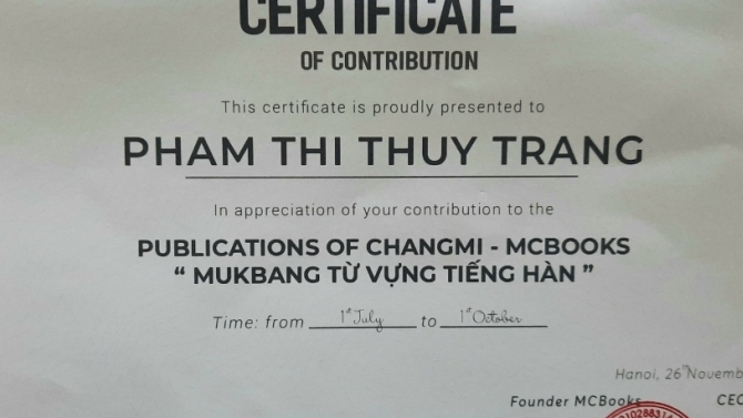 CTV Bi&ecirc;n tập nội dung đầu s&aacute;ch Mukbang từ vựng tiếng H&agrave;n