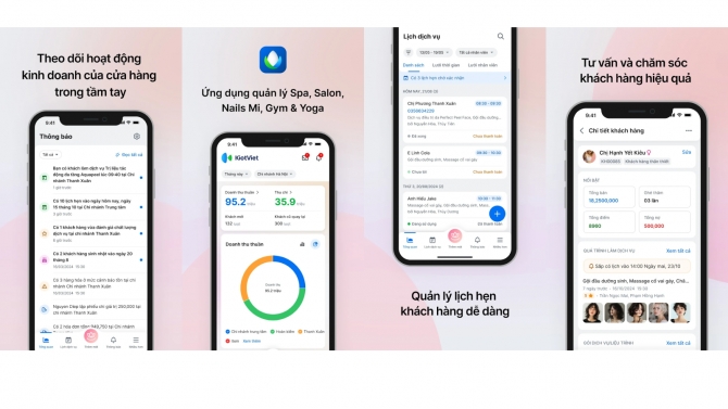 Ph&aacute;t triển App KiotViet Salon