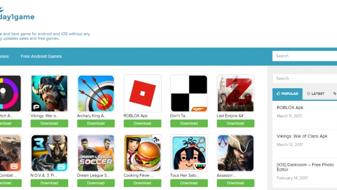 Thiết kế website Tải game miễn ph&iacute;
