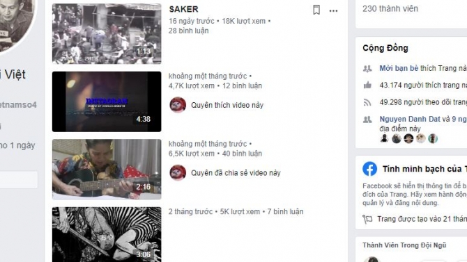 Viết nội dung cho fanpage Đ&agrave;i Tiếng N&oacute;i Việt Nam
