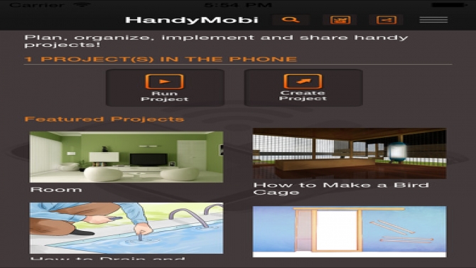 Mobile App HandyMobi home improvement DIY