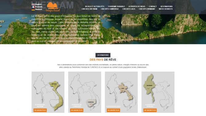 Thiết kế Giao diện Website Images Travel