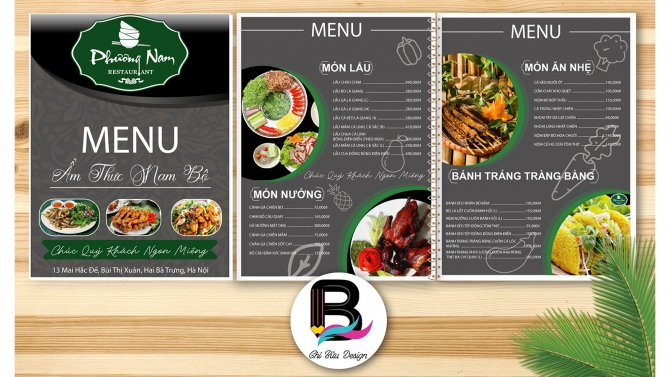THIẾT KỀ MENU NH&Agrave; H&Agrave;NG