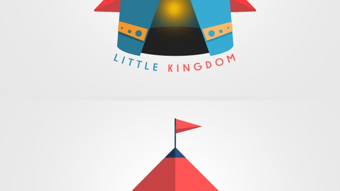 Little Kingdom Play Tent logo design
