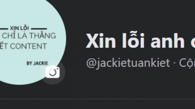 Lập 1 fanpage viết content Xin lỗi anh chỉ l&agrave; thằng viết Content