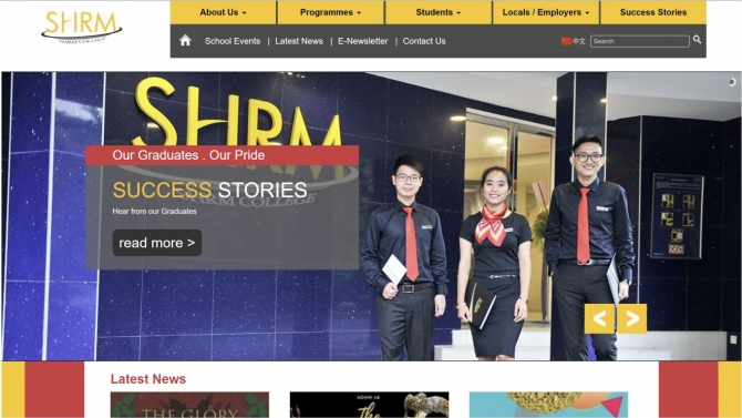 X&acirc;y Dựng Website Gi&aacute;o Dục Trường SHRM Singapore