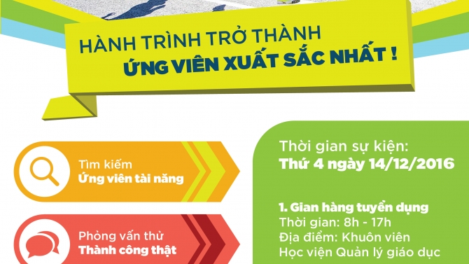 Ng&agrave;y hội việc l&agrave;m tại Học viện Quản l&yacute; gi&aacute;o dục