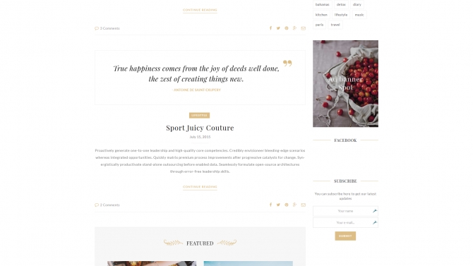 Lily Wordpress Theme