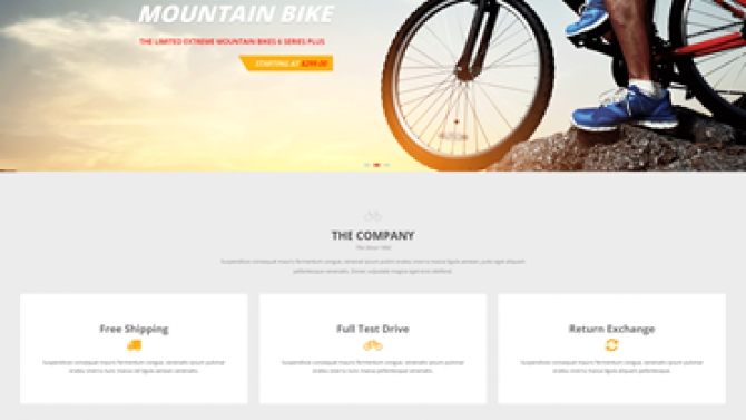 PSD sang HTML/CSS Theme Jms Bicycle