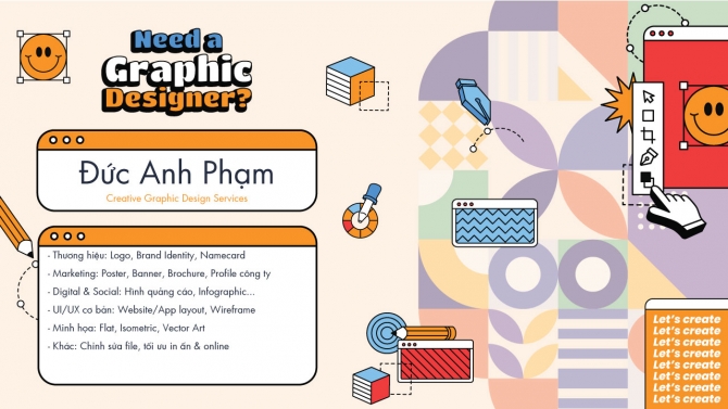 Thiết kế đồ họa Social media, ấn phẩm marketing & Branding