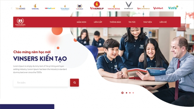 Thiết kế website Vinschool