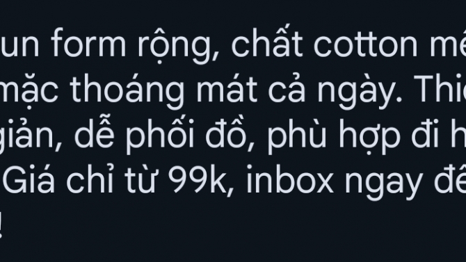 Viết caption b&aacute;n h&agrave;ng &aacute;o thun