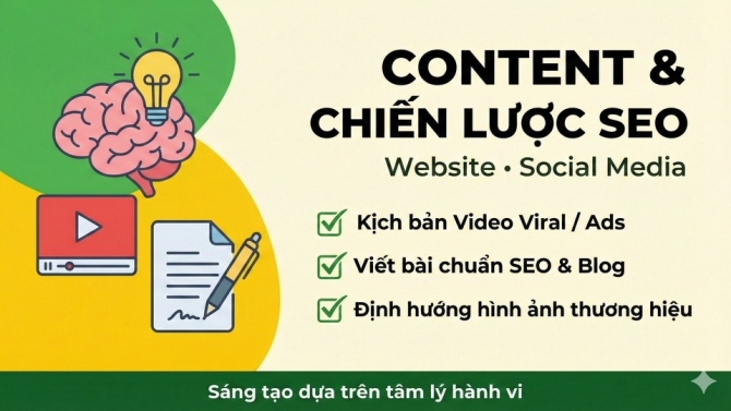 CONTENT & CHIẾN LƯỢC SEO (WEBSITE &bull; SOCIAL MEDIA)