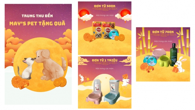 Thiết kế ảnh đăng b&agrave;i trung thu