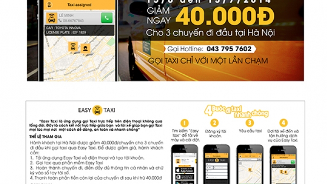 Flyer quảng c&aacute;o cho ứng dụng điện thoại