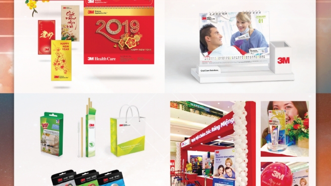 Thiết kế bộ POSM c&ocirc;ng ty 3M