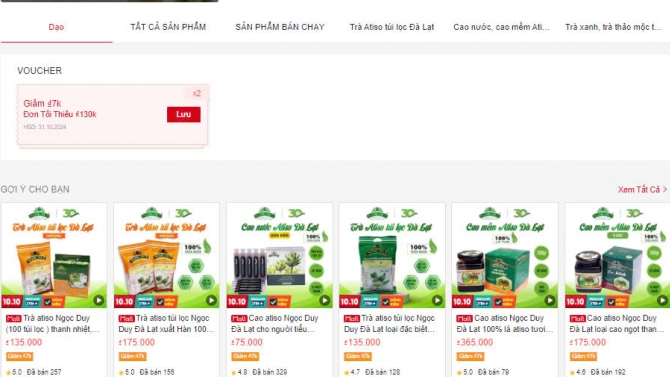 X&acirc;y dựng s&agrave;n TMDT Shopee Mall - Ngọc Duy Atiso Đ&agrave; Lạt