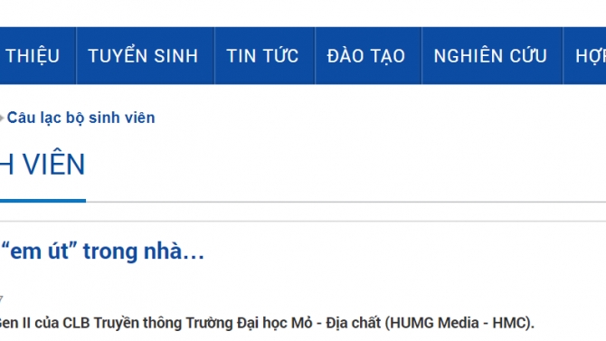 Lời kể từ "em &uacute;t" trong nh&agrave; - HUMG media
