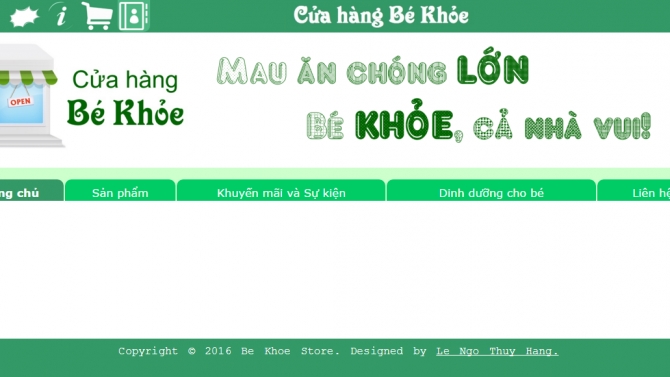 Thiết kế website b&aacute;n sữa