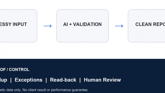 AI Data Extraction & Spreadsheet Reporting &mdash; Demo kiểm tra lỗi dữ liệu