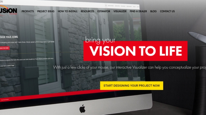Dự &aacute;n web c&ocirc;ng ty nội thất - Canada