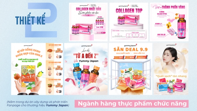Thiết kế social ng&agrave;nh h&agrave;ng thực phẩm chức năng