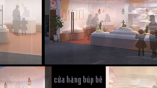 nội thất cửa h&agrave;ng b&uacute;p b&ecirc;