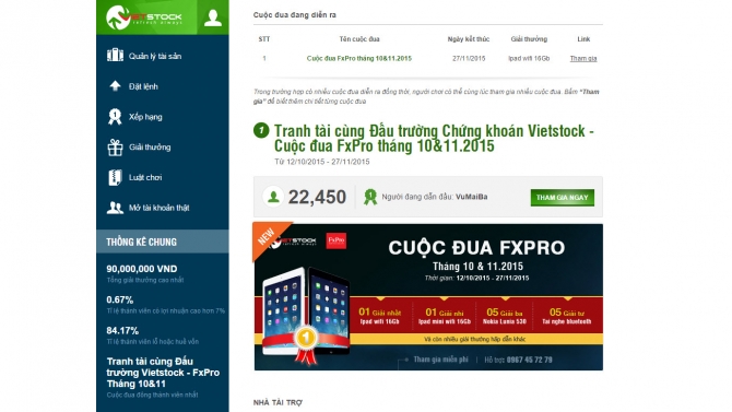 Maintance hệ thống dautruong.vietstock.vn